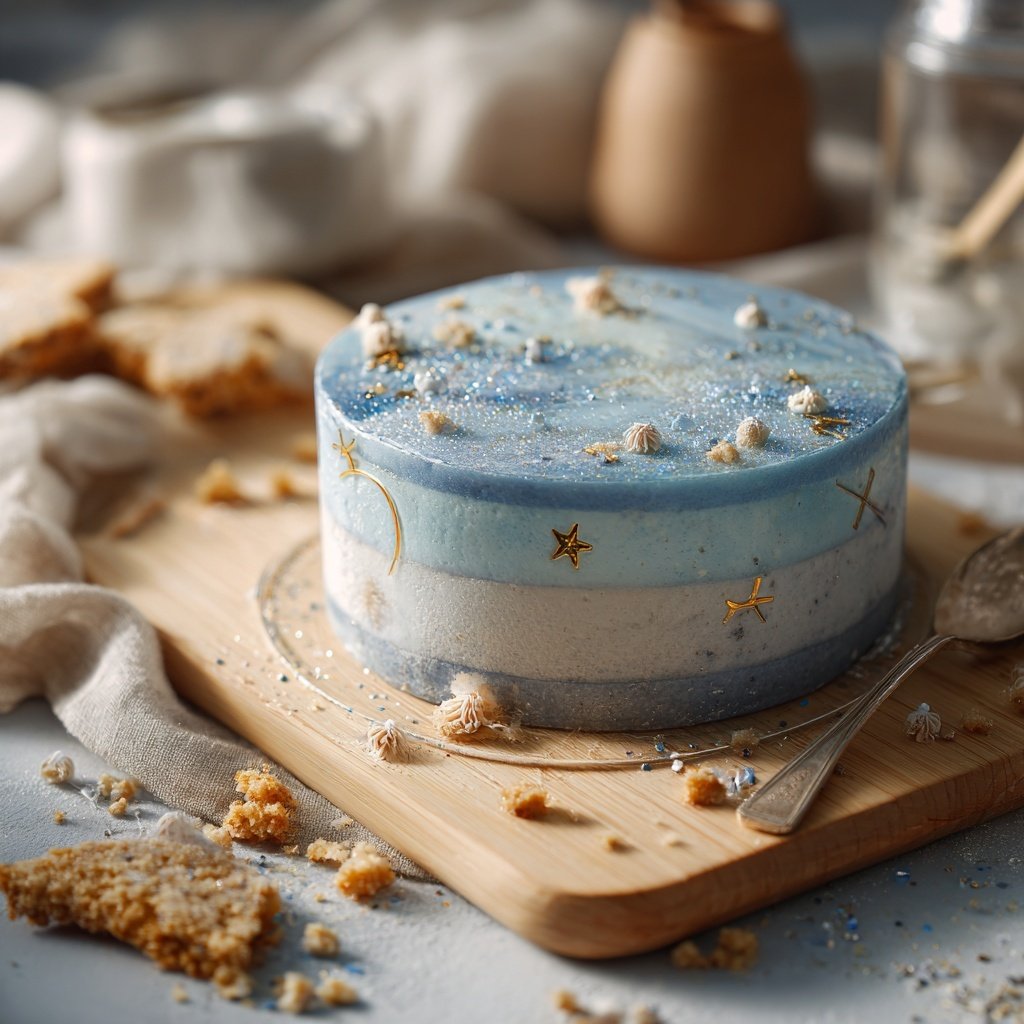 Minimal Pisces Celebration Cake