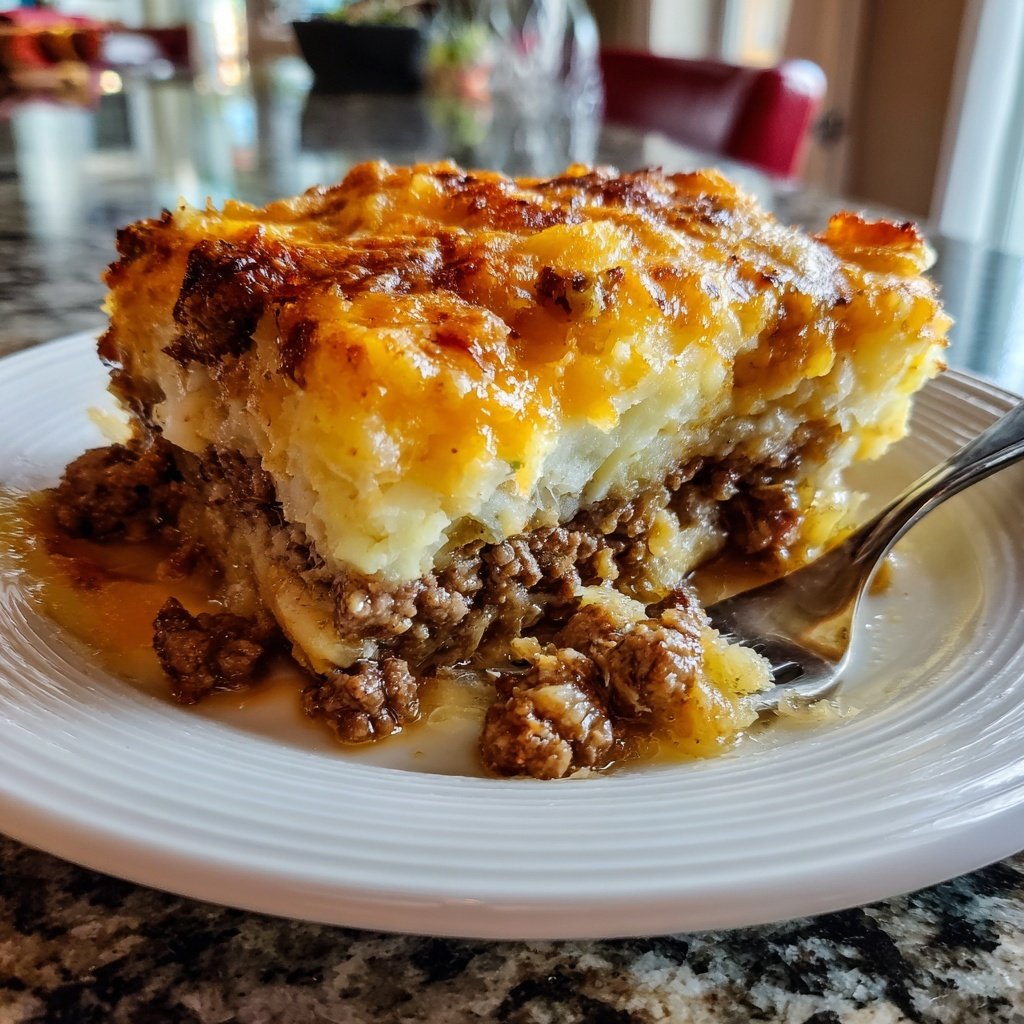 Ground Beef And Potato Casserole