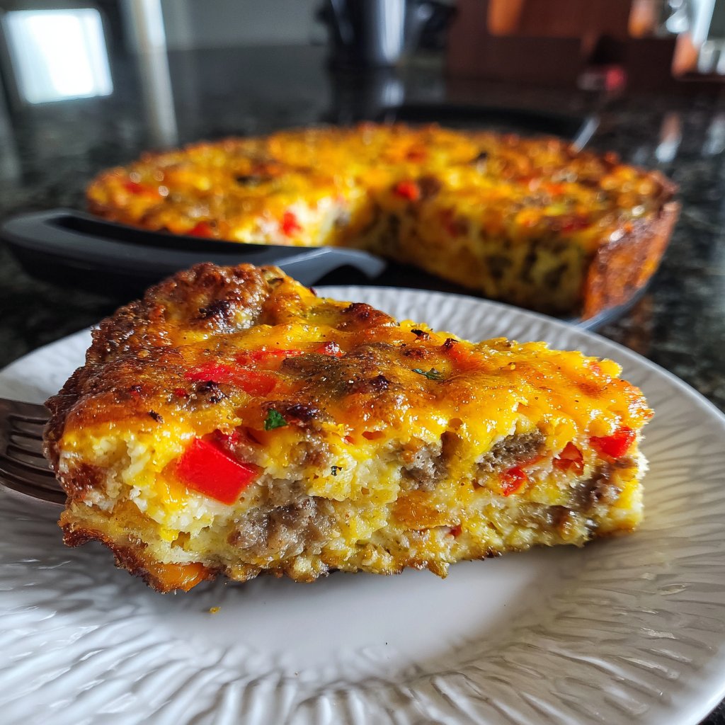 Keto Breakfast Sausage Egg Bake