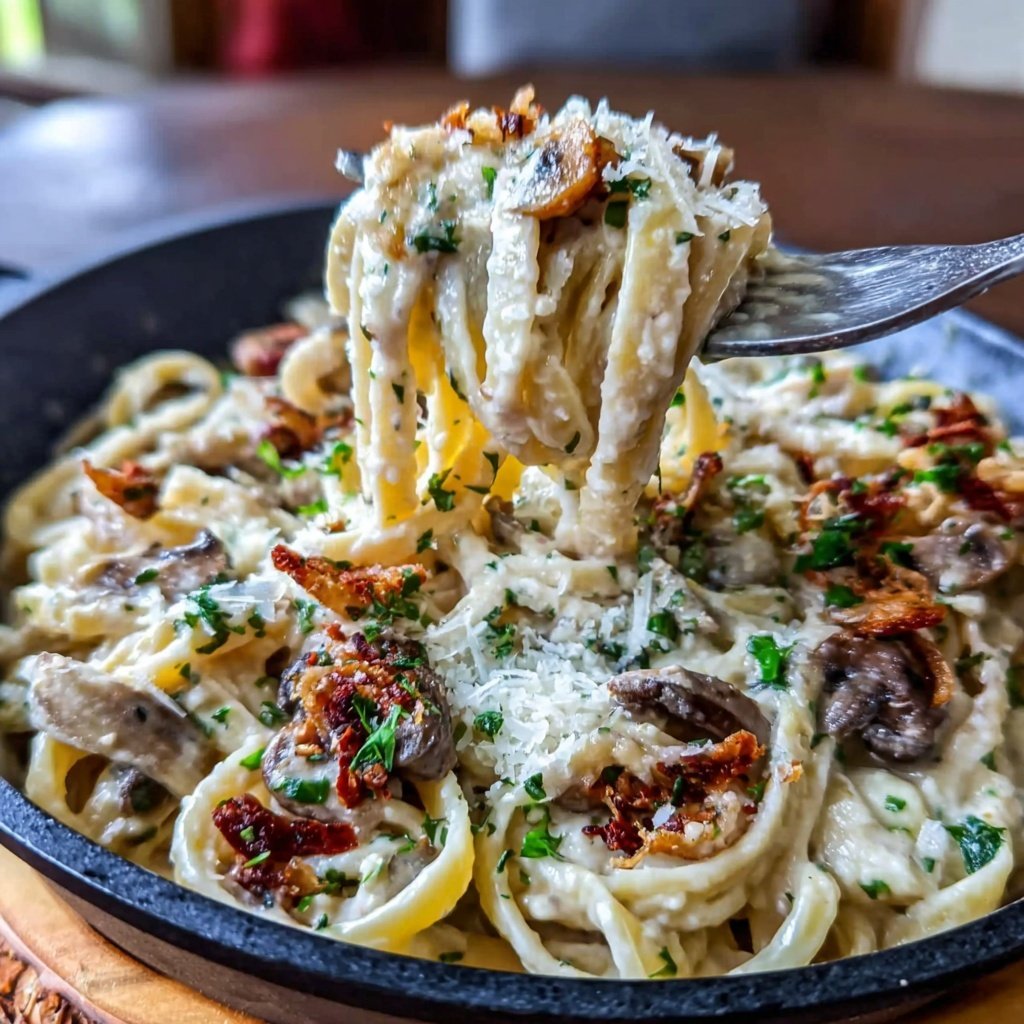Quick Easy Pasta With Creamy Mushroom Sauce