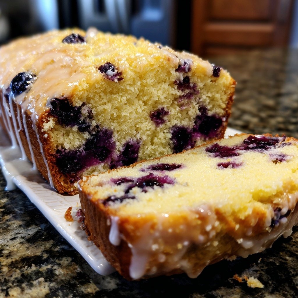 Baking & Desserts Lemon Blueberry Loaf Cake