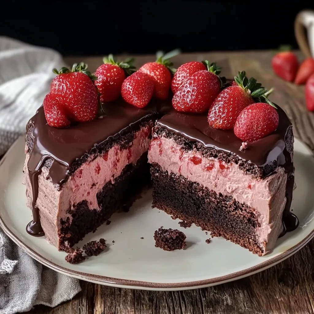 Strawberry Chocolate Cake