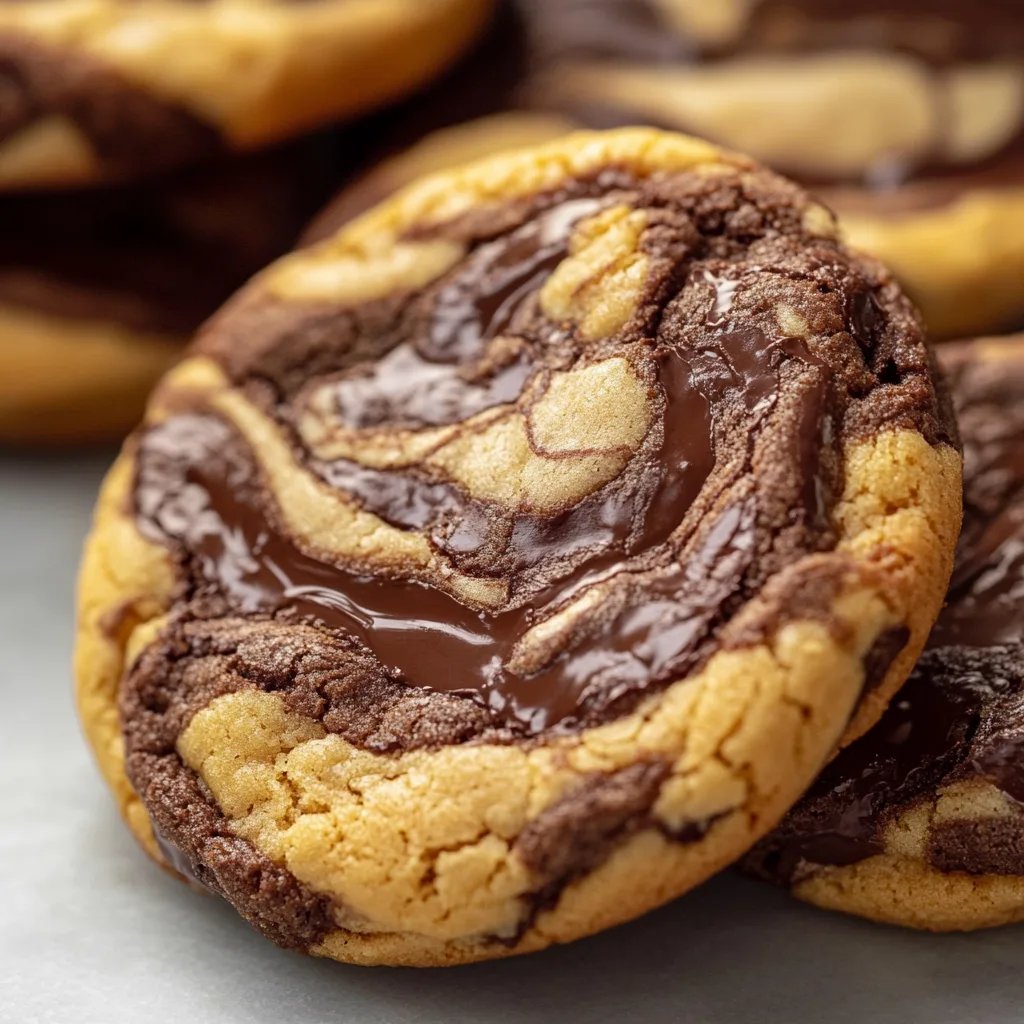 Amazing Chocolate Peanut Butter Swirl Cookies