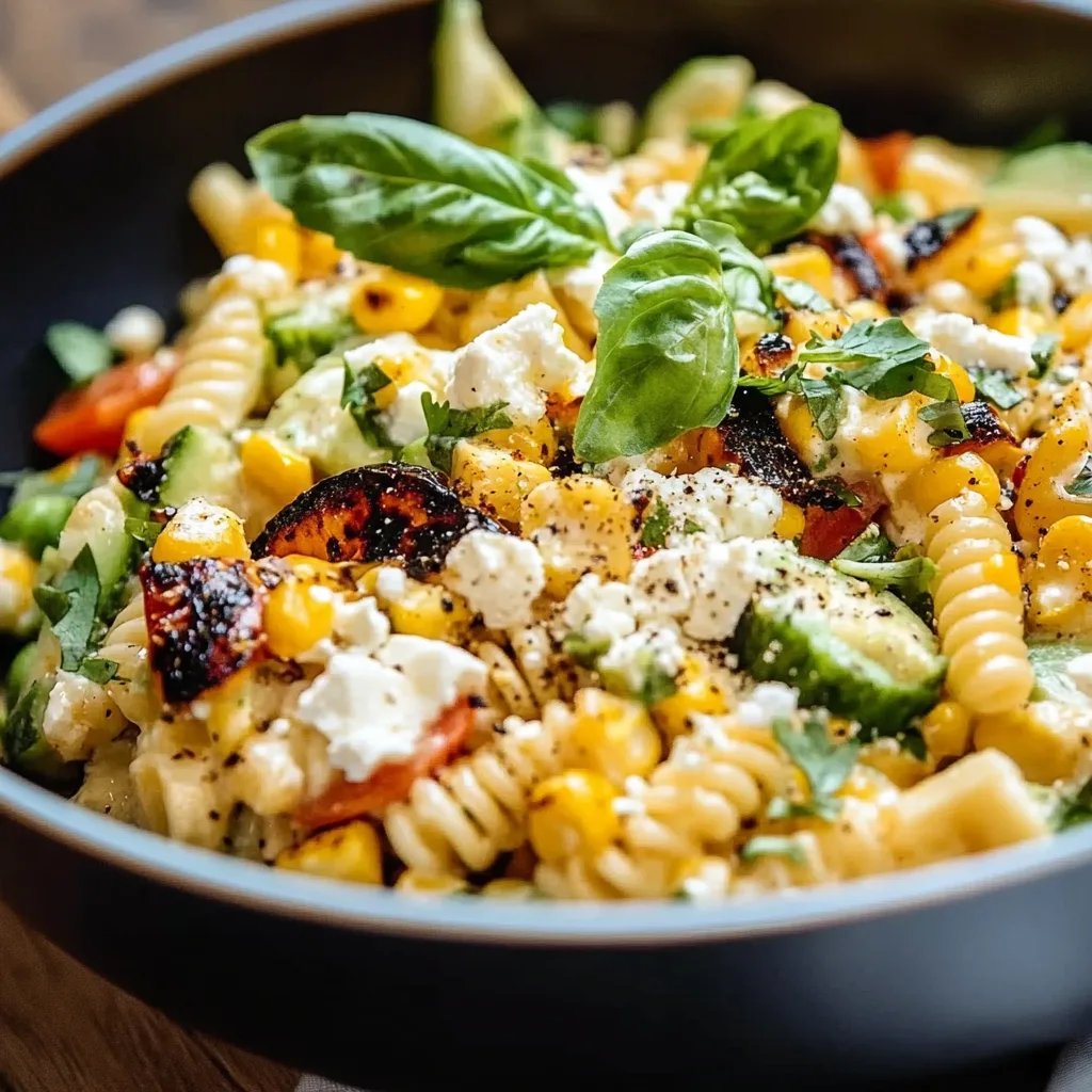 Healthy Street Corn Pasta Salad
