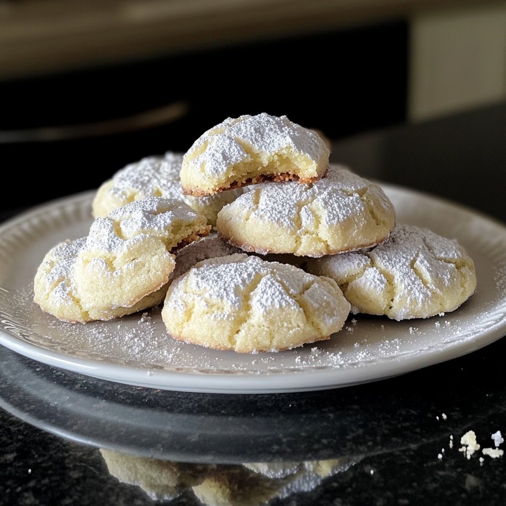 Lemon Crinkle Cookies - Herbs & Flour