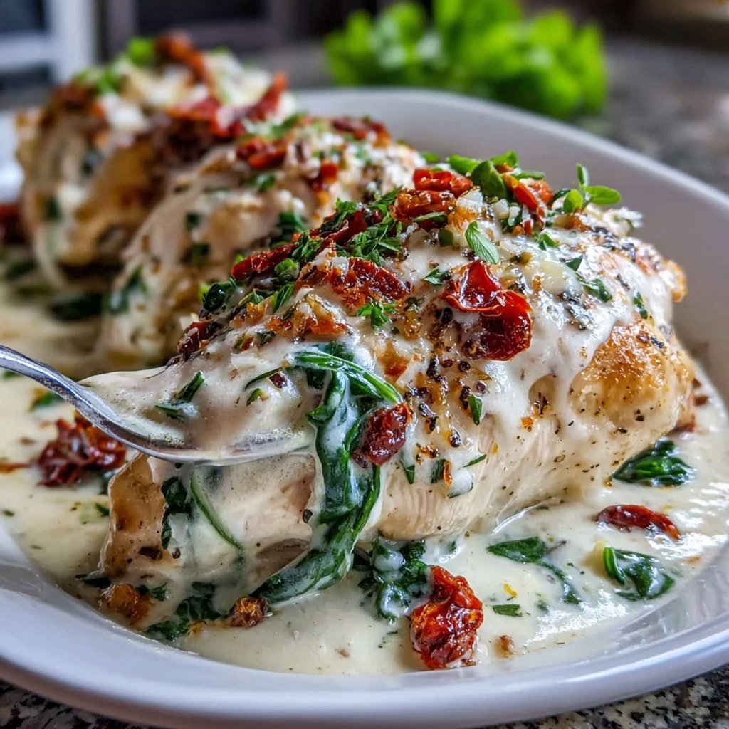 Food Recipes Creamy Tuscan Chicken
