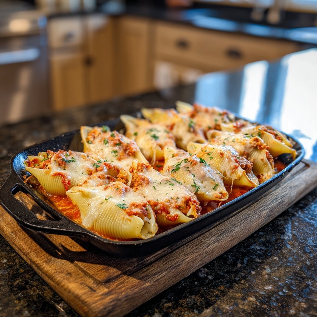 Ground Beef Stuffed Shells