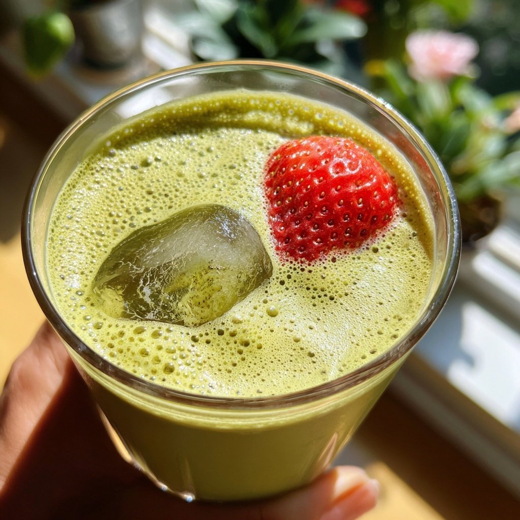Strawberry Matcha Latte Iced Version