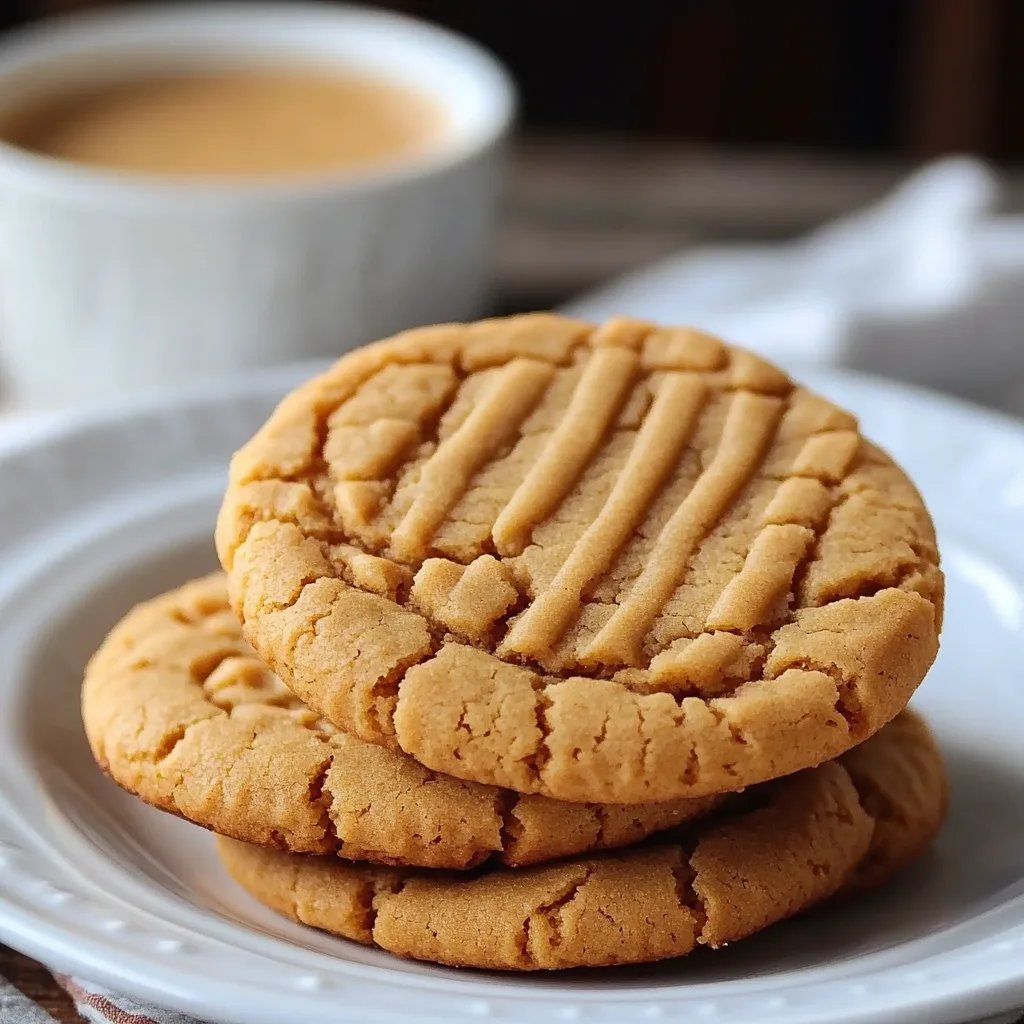 Irresistibly Soft Classic Peanut Butter Cookies