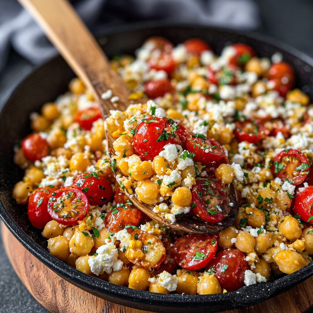 Mediterranean Chickpea And Feta Bowl