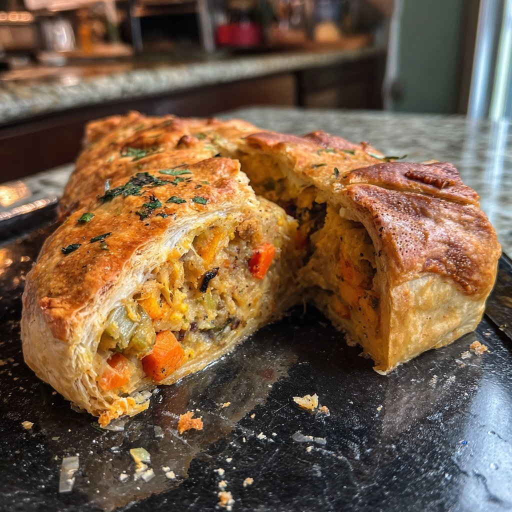 Valentine Dinner Roasted Vegetable Wellington